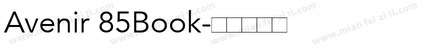 Avenir 85Book字体转换